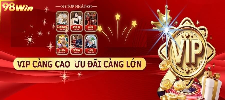 Tỷ lệ thưởng cao, khuyến mãi khủng của casino 98win