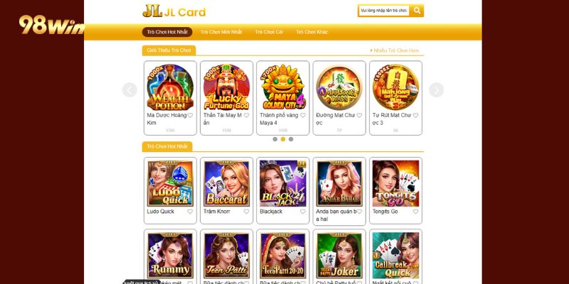 Giới thiệu vài nét về game bài 98win