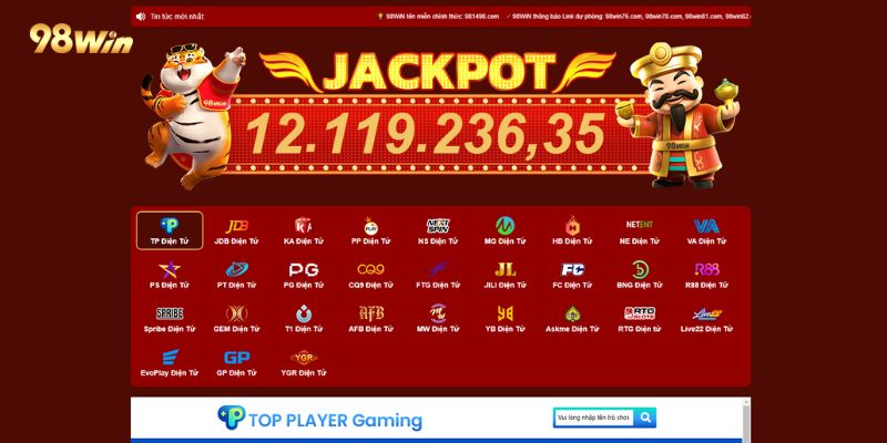 Tổng quan về sảnh slot 98win