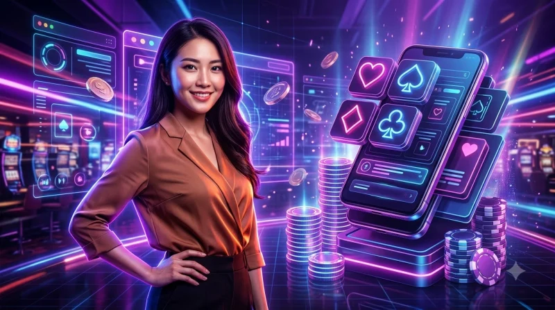 Biểu tượng checklist, khiên bảo vệ và cán cân minh họa tiêu chí đánh giá nền tảng game bài trực tuyến