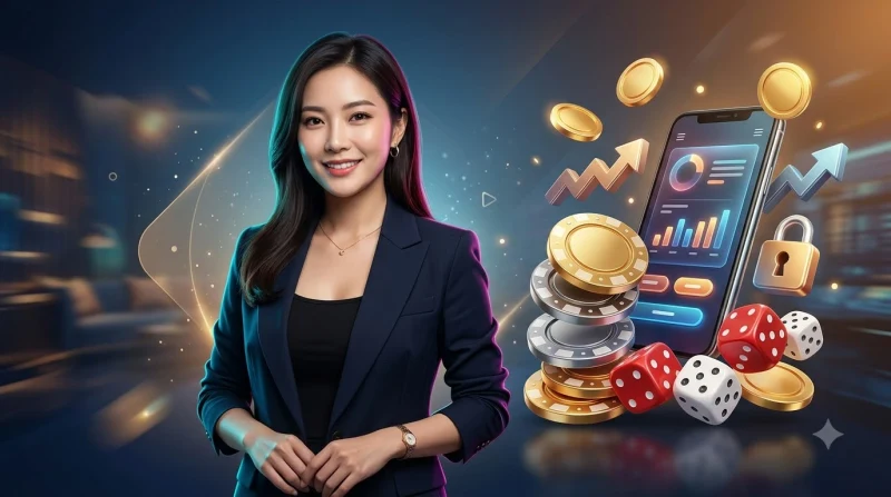 Hình ảnh minh họa quản lý rủi ro khi chơi tài xỉu online với cán cân cân bằng và giới hạn ngân sách
