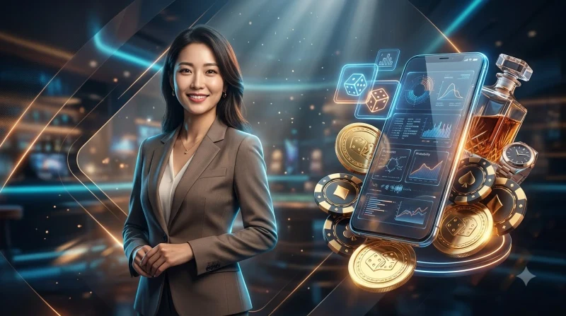 Hình ảnh minh họa xác suất tài xỉu với ba viên xúc xắc và các cung xác suất phát sáng