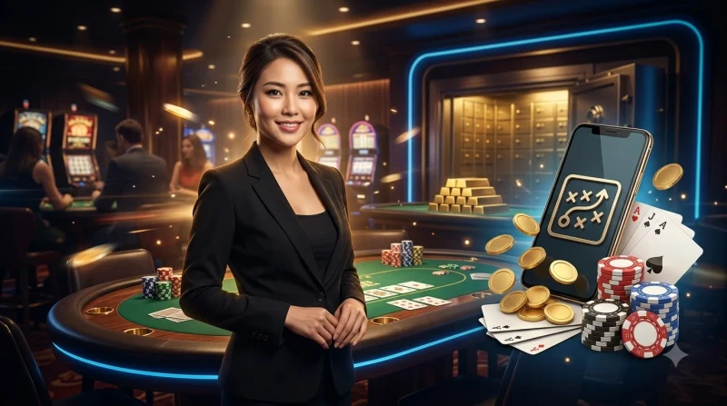 Minh họa các dấu hiệu chia bài bịp như che tay khi chia và lá bài bất thường