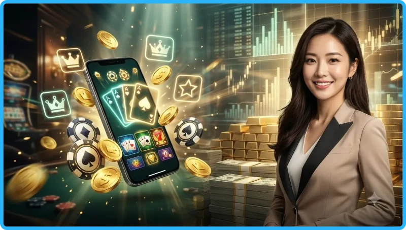 Minh họa trải nghiệm chơi thử game bài miễn phí giúp làm quen luật và giao diện