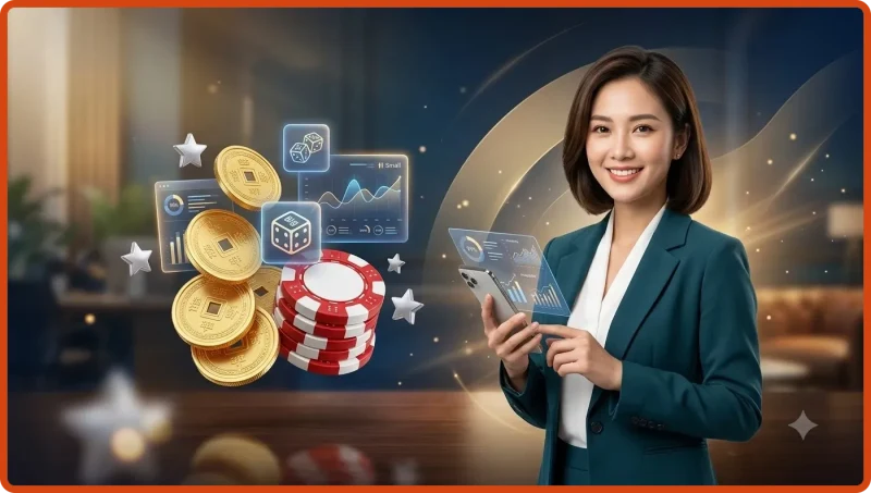 Sơ đồ khái niệm chuỗi xử lý của thuật toán tài xỉu: tạo kết quả, tính tổng và đối chiếu điều kiện